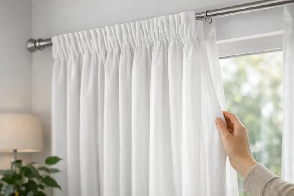 Cortinas fita de franzir: como escolher